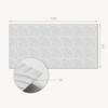 Glued PVC Panel with a Motif Perfect for the Hallway 100x50 cm Wavy Arch Pattern