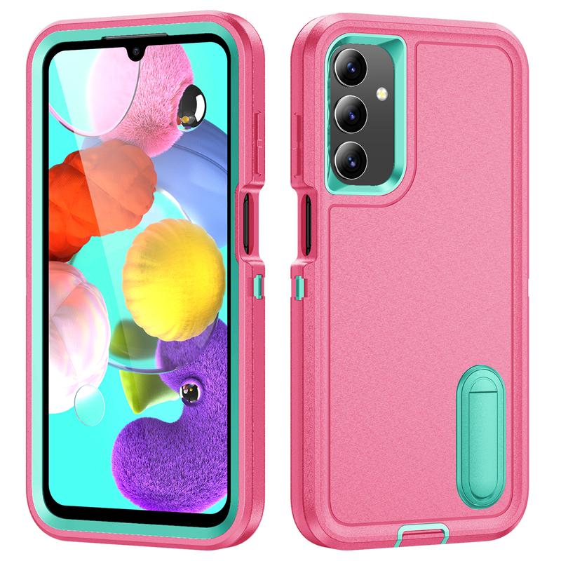 Чехол-броня 3 в 1 для защиты телефона Samsung Galaxy A16 A06 A15 A14 A54 A26 A36 A56 A17 A27 A37 5G Пластиковая рамка ТПУ чехол