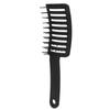Curved Vented Detangling Hair Brush Universal Hollow ABS Handle Vent Detangler Brush for Salon