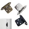 10pcs Self Closing Overlay Flush Cabinet Hinge Heavy Duty Door Cupboard Hinges