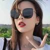 Оверсайз квадратные солнцезащитные очки женские мужские ретро винтаж большая оправа защита UV400 модные солнечные очки черные