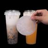 500 Pcs Anti Spill Drink Leak Proof Paper Disposable Cup Sealing Films Coffee Paper Lids  Beverage