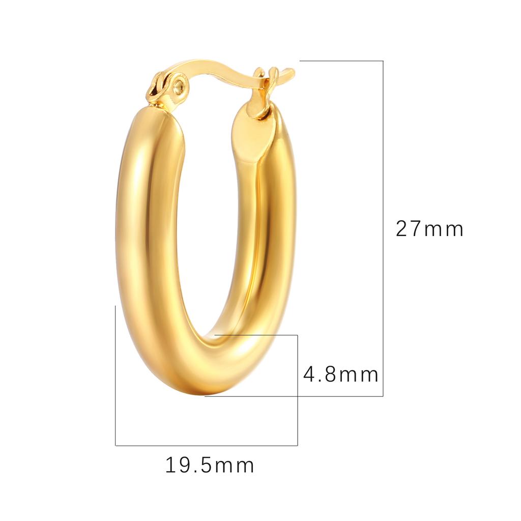 Серьги из круглой проволоки, серьги Wind Simple Temperament, женские модные серьги Niche Ear Buckle из нержавеющей стали