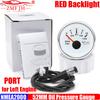 ZMFJH Red Light NMEA2000 52MM Fuel Water Sewage Level Gauge Oil Press Meter Water Temp Rudder Angle Voltage Optional for Left