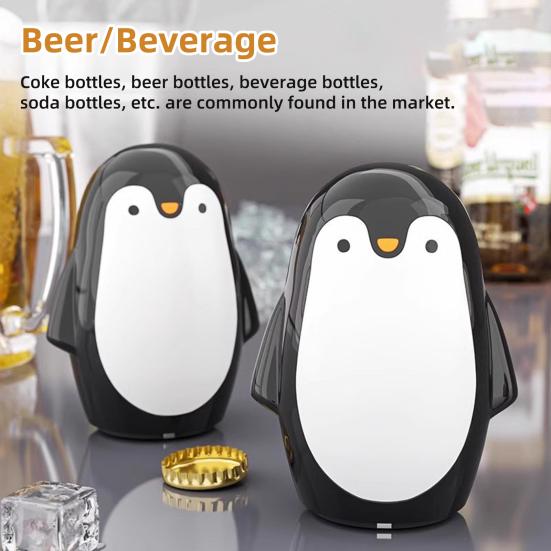 Открывалка для бутылок Магнитный штопор для пива и вина Милый штопор в форме пингвина Креативный барный инструмент для бутылок колы, пива, газировки