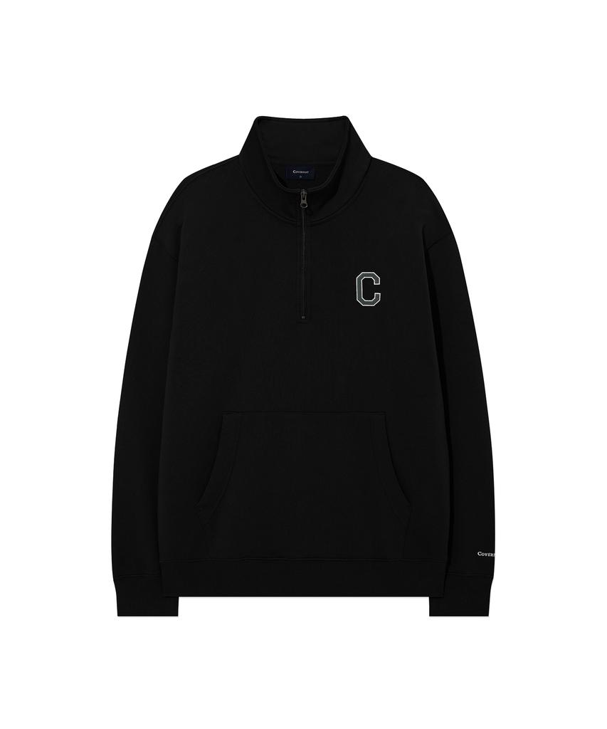 COVERNAT C-Logo Half-Zip Sweatshirt Black