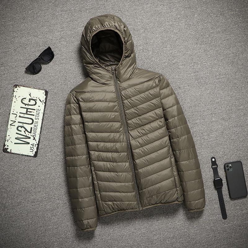 Мужская большая легкая куртка из хлопкового пуха: Ультратонкий, морозостойкий, распродажа на несезон, короткий фасон