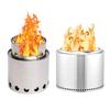 Нержавеющая сталь Мини Настольный костер Открытый Задний Двор Патио Пикник Дровяной Камин Сверхмощный Бездымный Кемпинг Печь Горелка