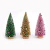 Desktop Decoration Small Pine Tree Snow Frost Colorful Pine Needle Powdered Mini Christmas Tree