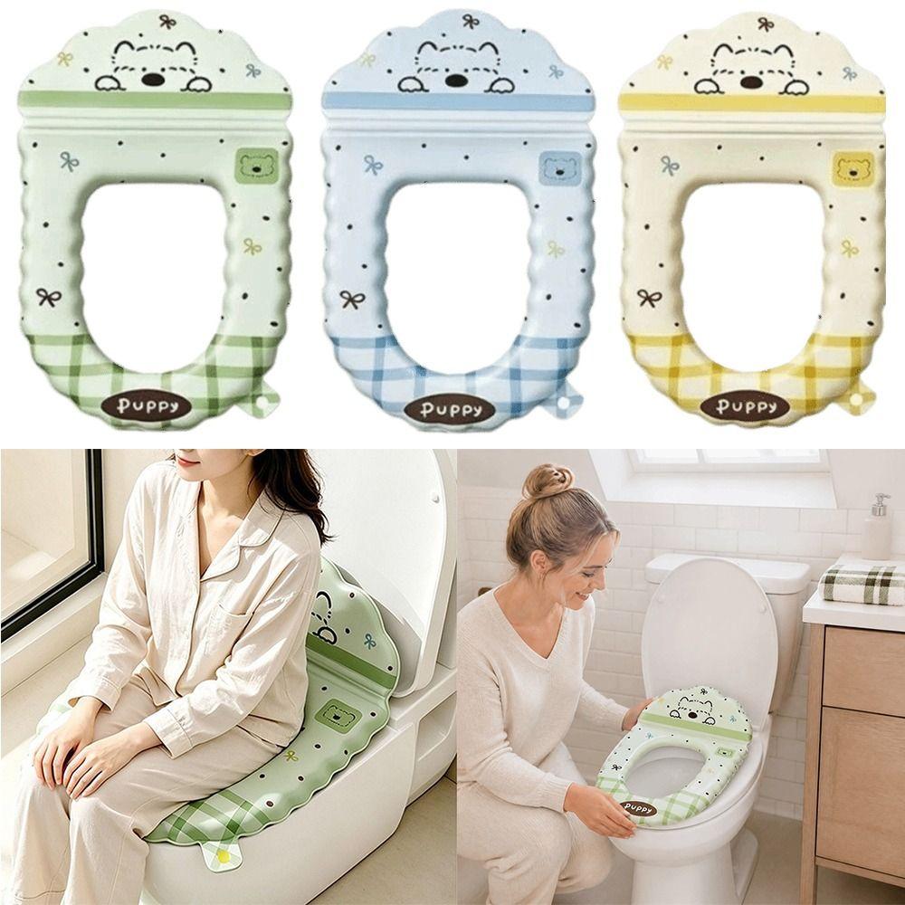 Thickened Backrest Toilet Seat Cover EVA Toilet Mat Toilet Accessories