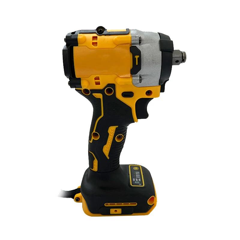 Подходит для ударного гайковерта DeWALT DCF921 20V 610 Нм Макс. крутящий момент откручивания Бесступенчатая регулировка скорости и удобная панель управления для сложных работ