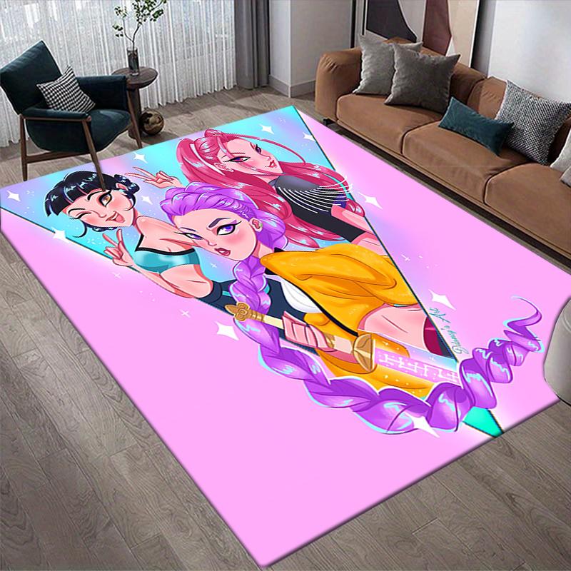Fantasy Girls Style Crystal Velvet Rug, Soft Anti‑Slip Crystal Velvet Carpet for Living Room Bedroom Home Decor