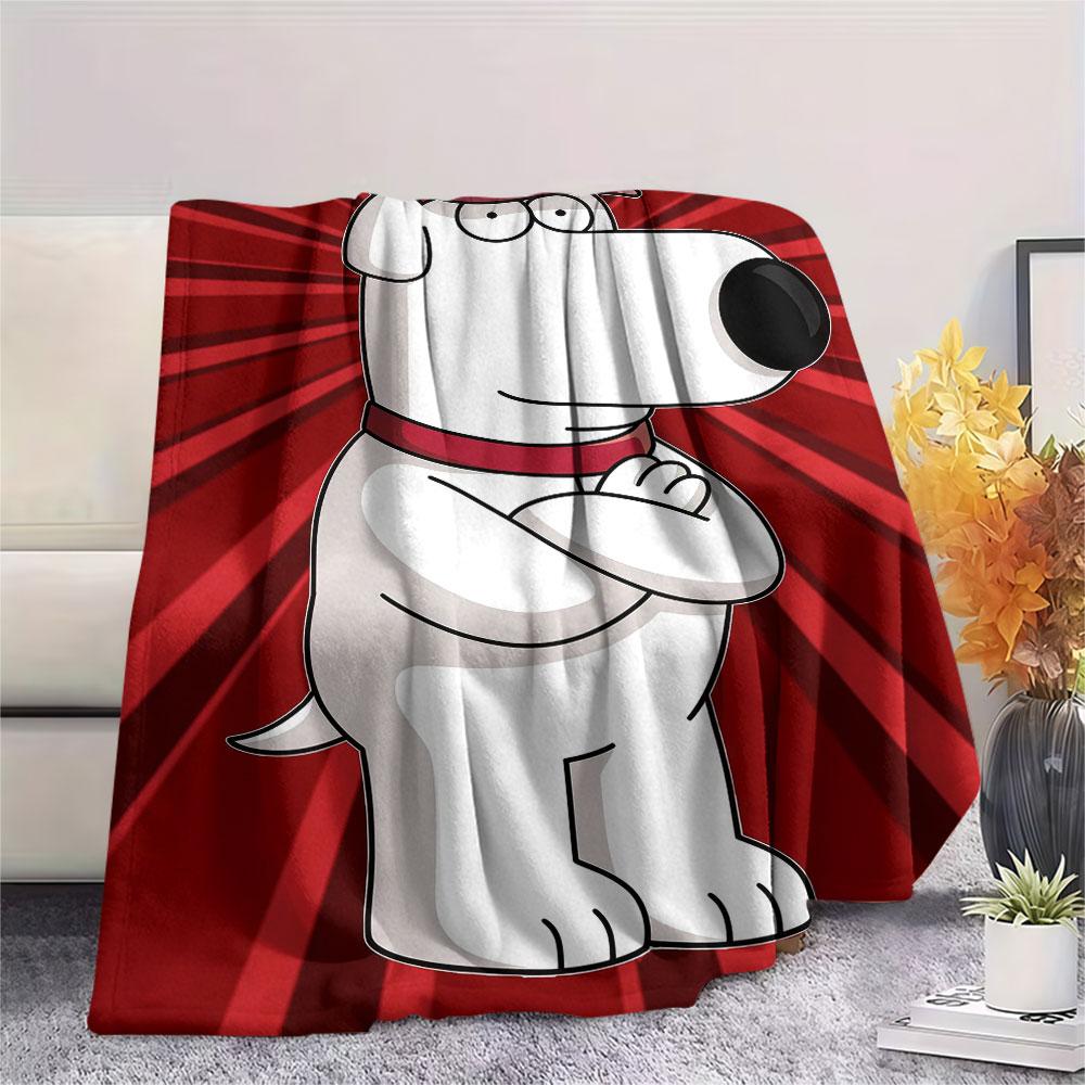 Brian Printed Flannel Blanket, soft throw for bedroom sofa, washable, fan merchandise, great gift.