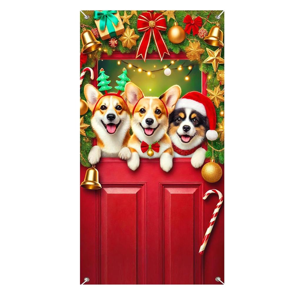 Door Hanging Christmas Door Banner Atmosphere Arrangement Window Sign Banners Door Frame