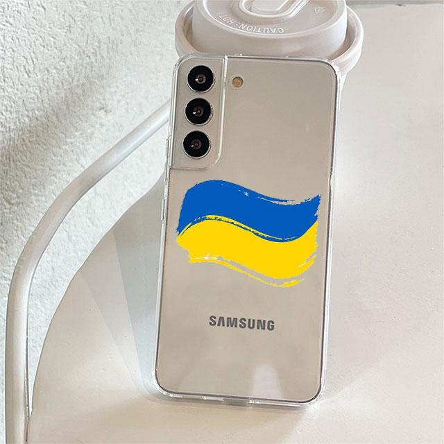 Прозрачный чехол с флагом Украины для Samsung Galaxy S22 S20 FE S21 S10 S9 Plus Note 20 Ultra 10 Lite, прозрачный чехол для телефона
