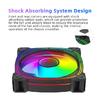 TEUCER Prism-2 1 шт./3 шт. RGB вентилятор для корпуса, 120 мм PWM 800-1600 об/мин 5 В 3-контактный RGB вентилятор для охлаждения игрового ПК