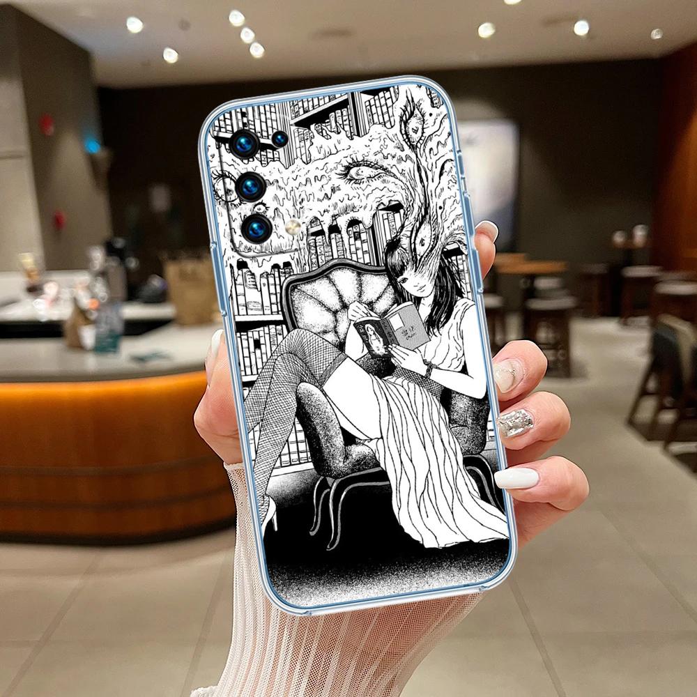 Junji Ito Tomie Transparent Phone Case for Motorola Moto G7 G8 G9 G84 G85 G73 G24 G15 Z2 Play Power Plus