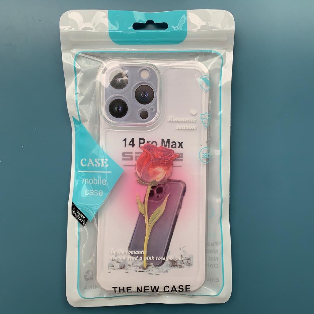 Чехол для мобильного телефона Shilai Run, подходящий для IPhone16promax, прозрачный, для пары, креативная роспись, 15/14, защитный чехол