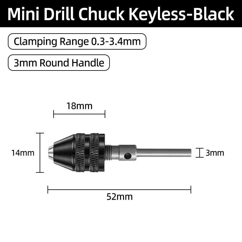 1PC Универсальный бесключевой мини-светильник 1/4 Hex 0,3-8 ММ Инструмент