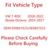 Side Mirror Glass For Skoda Octavia 2014-2017 VW T-ROC 2018- HD With Heating Rearview Mirror Lens Automotive Accessories