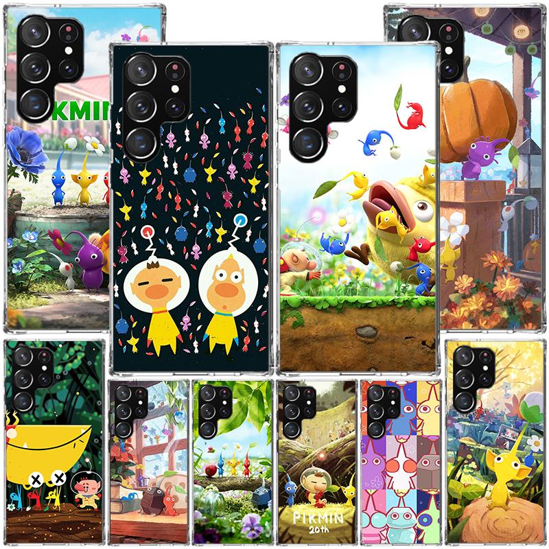 Game P-PikminS 4 Phone Case For Samsung Galaxy S24 S25 Edge S26 Ultra S23 S22 S21 Plus S20 FE + Personalized Print Cover Galaxy