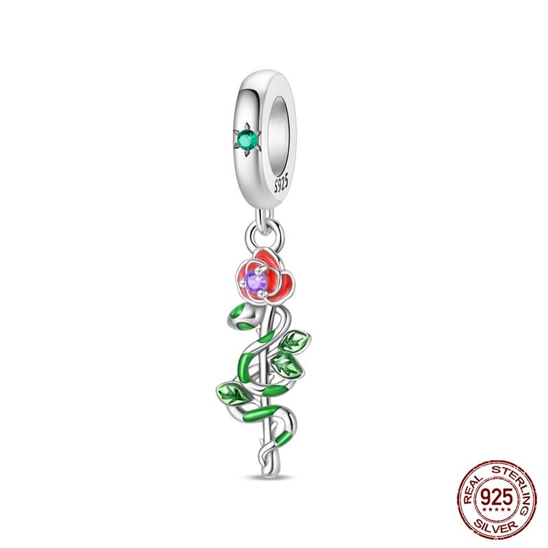 New Copper Cactus Flower Bird Bear Pony Bag Charms Beads Fit Charms Brand Original Bracelet Diy Fine Jewelry Gift