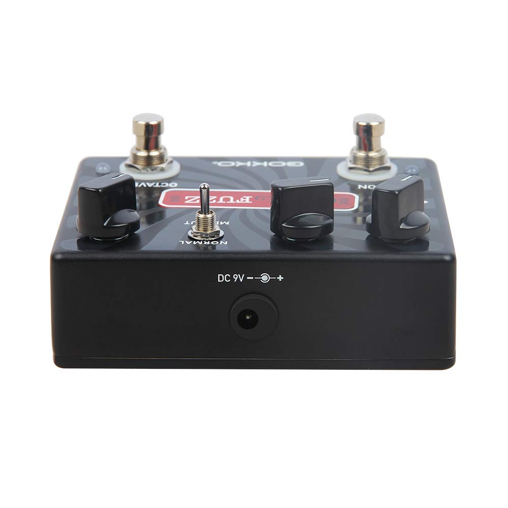 GOKKO OCTAVE FUZZ GK-31 - Педаль гитарного эффекта Октавер-Фуз с переключателем среза средних частот и True Bypass - Прочная конструкция из алюминиевого сплава