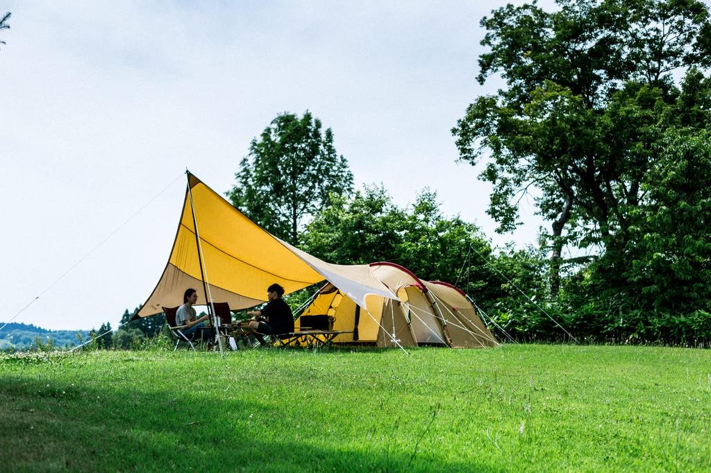 Snow Peak Amenity Tarp Hexa L Set Tarp поддерживает 6 человек УФ-обработка ветрозащита легкий кемпинг на открытом воздухе TP-851SR