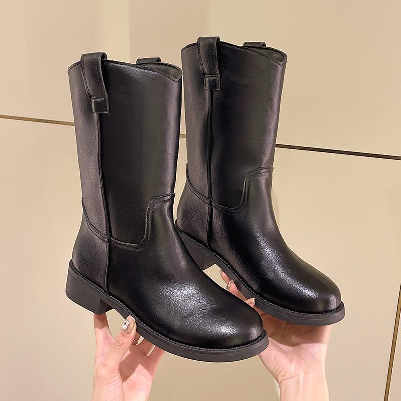 Рыцарские сапоги на грубой подошве с каблуком Martin Boots для женщин