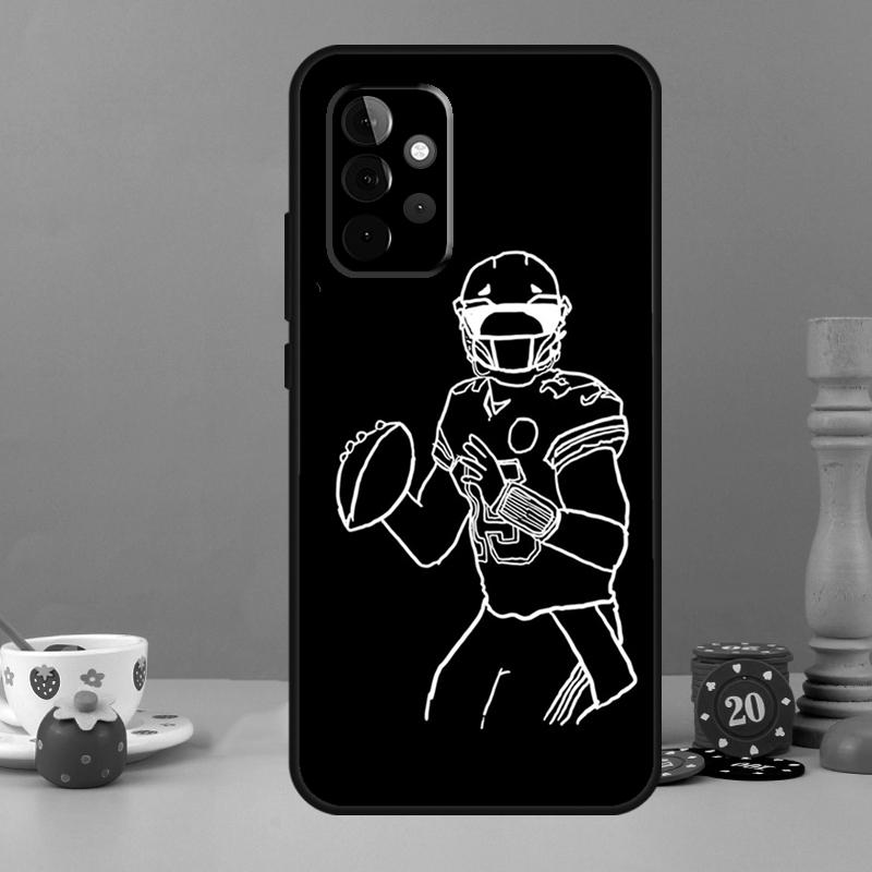 Спортивный чехол для американского футбола для Samsung Galaxy A25 A54 A34 A14 A52 A32 A12 A13 A33 A53 A15 A16 A36 A56 A26 A05 A35 A55