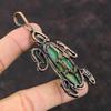 Кулон с хризопразом, медная проволока, кулон, кулон ручной работы, драгоценный камень, медные украшения, подвеска в виде черепахи, подарок для свадьбы, ювелирные изделия из проволочной обмотки