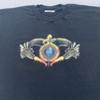 Винтажная футболка Excalibur Las Vegas Мужская M/L Черный Дракон Меч Графика 90-е