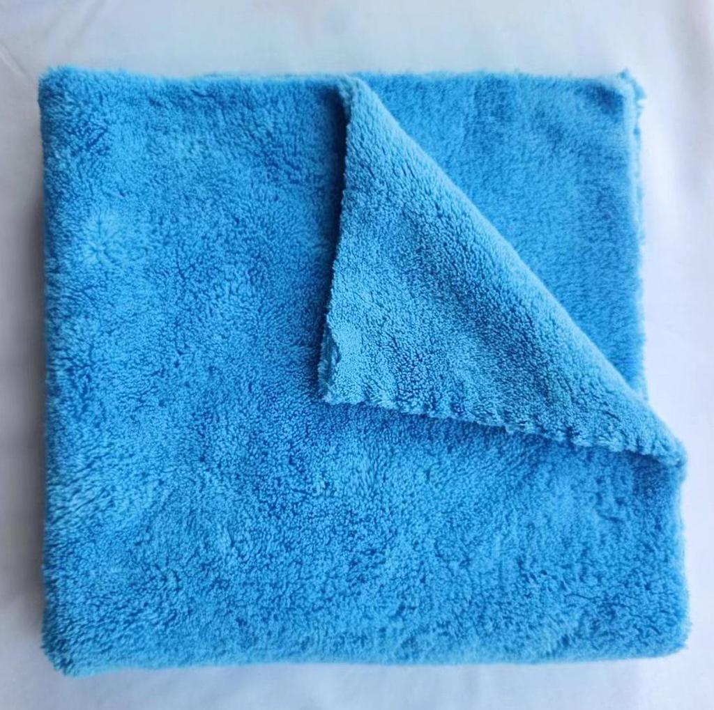 Larger, Thicker Coral Fleece Car Cleaning Towel - Soft, Absorbent, Durable, and Lint-Free