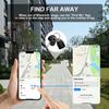 Bluetooth Smart Tag GPS Tracker через Find My Finder для ключей, багажа, сумки, домашних животных IP54 пыле- и водонепроницаемый с силиконовым корпусом