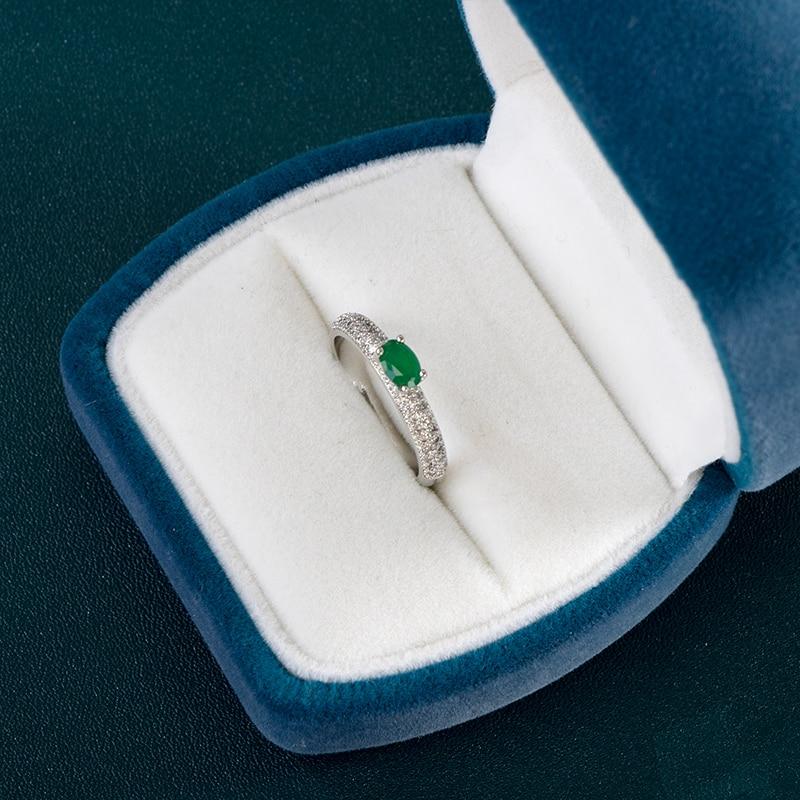 BELLA BOX Factory Wholesale Retro Female Ring Band Classic Oval Cubic Zircon Prong Setting Wedding Finger Ring For Women Gift