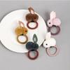 Мода Милый Мяч Кролик Волосы Кольцо Женская резинка для волос Корейские Эластичные Резинки для волос Зайчик Волосы Веревка Детские Аксессуары для волос