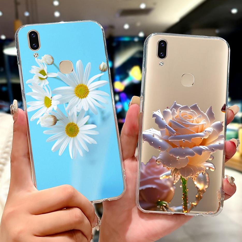 Чехол для Vivo V9 Youth 1727 1726 Милый Чехол с Рисунком Сердечка Мягкий Тонкий Чехол для Телефона Для Vivo Y85 Y89 V 9 Youth VivoV9 6GB Fundas