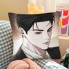 pc Korea Manhwa Lapel Pillow Case Fashion Square Pillowcase Bedroom Sofa Room Ins Decoration Leisure
