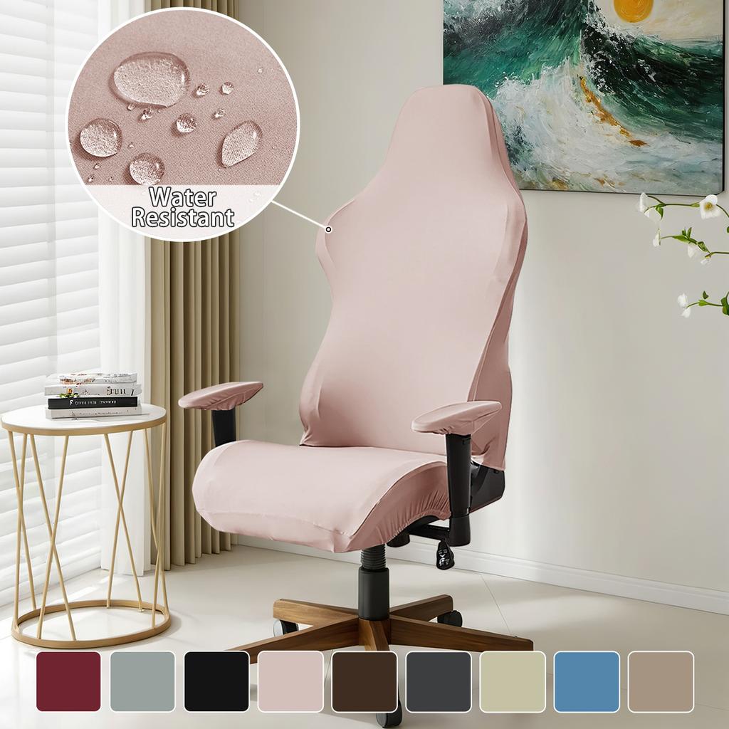 Водонепроницаемый чехол для киберспортивного кресла из молочного шелка, однотонный эластичный чехол для киберспортивного кресла, чехол для кресла-пятна