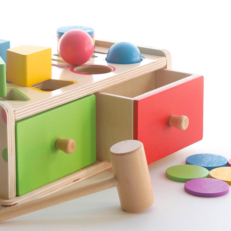 Деревянная сортировочная и stacking игрушка Монтессори для детей, ящик-коробка, развивающая доска, игра на сопоставление, игрушки для сортировки по цвету и форме, мелкая моторика, сенсорные