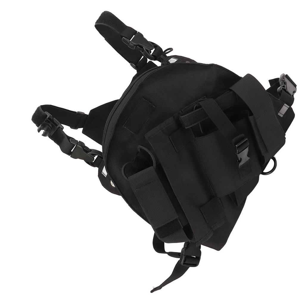 Нагрудный ремень для радиоприемника, большой объем для хранения, ткань Оксфорд, регулируемая нагрудная сумка, универсальная для 2-стороннего радио