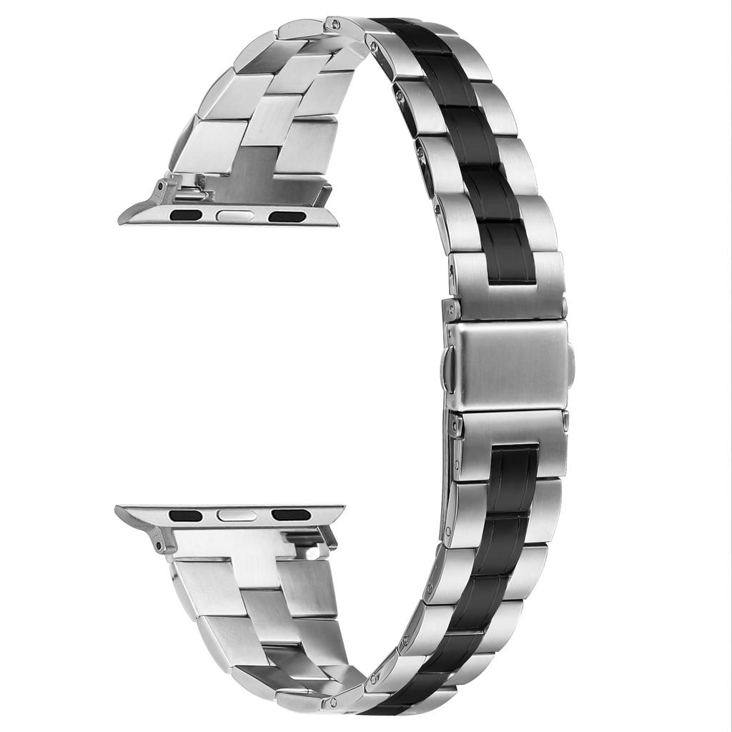 For Apple Watch Series 10 42mm/9 8 7 41mm/SE (2023) SE (2022) SE 6 5 4 40mm/3 2 1 38mm Watch Band Stainless Steel