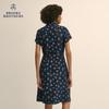 Женское платье Brooks Brothers с цветочным воротником и поясом