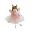 Doll Christmas Girl Ornament Fabric Girl Hanging Pendant Christmas Tree Decor  Wall Hanging