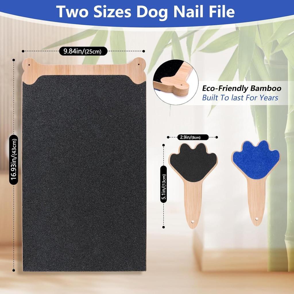 Dog Double-sided Nail Care Tool Wooden Dogs Nail Scratcher Board Interactive Puppy Scratcher Dog Claw Trimming Board