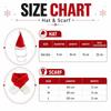 2Pcs/Set Christmas Dog Scarf Collar Winter Cat Scarf Hat Cute Pet Neck Warmer  for Small Dogs