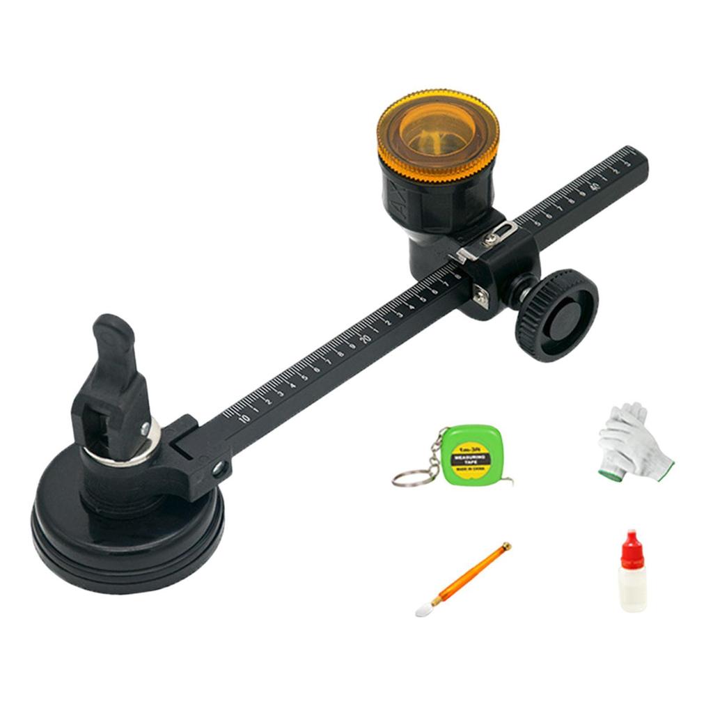 Промышленный инструмент для резки стекла для круглых форм с регулируемой конструкцией, профессиональный сверхпрочный ручной инструмент для резки с присоской