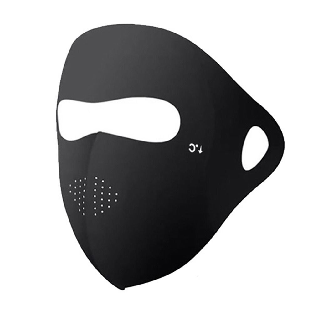 Full-Face Ice Silk Face Cover Reusable Ice Silk Sunscreen Mask Fashion UV Face Mask  Hiking