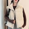 Fashion Winter Sleeveless Vest Woman Warm Outerwears Casual Thick Women's Jackets