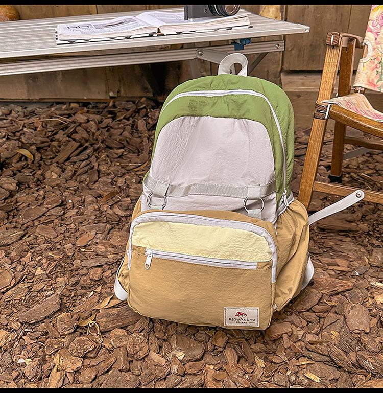Новый легкий спортивный рюкзак Mountain Series Color Block — дышащий, складной, идеально подходит для путешествий и альпинизма.